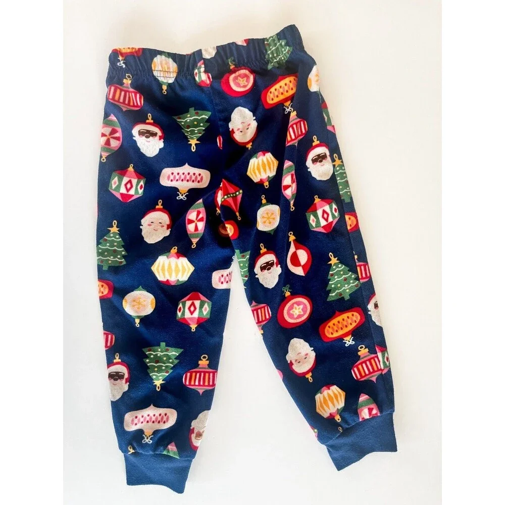 North Pole Christmas Santa Long Sleeve Pajama Set Size 3T